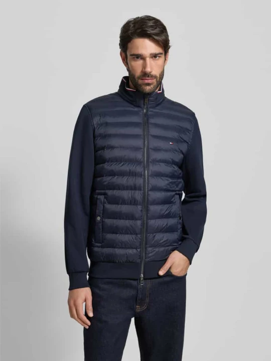 Zdjęcie produktu Kurtka pikowana o kroju regular fit z mieszanki bawełny Tommy Hilfiger Granatowy