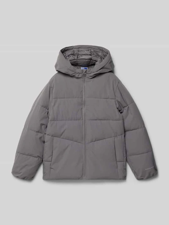 Zdjęcie produktu Kurtka pikowana o kroju regular fit z nadrukiem logo model ‘Global’ Jack&Jones Średnioszary