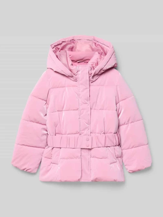 Zdjęcie produktu Kurtka pikowana o kroju regular fit z odpinanym kapturem model ‘ELISE’ Only Mocnoróżowy