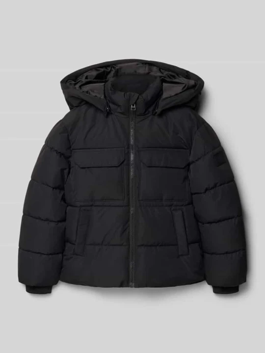Zdjęcie produktu Kurtka pikowana o kroju regular fit z odpinanym kapturem model ‘JELIJAH’ Only & Sons Czarny