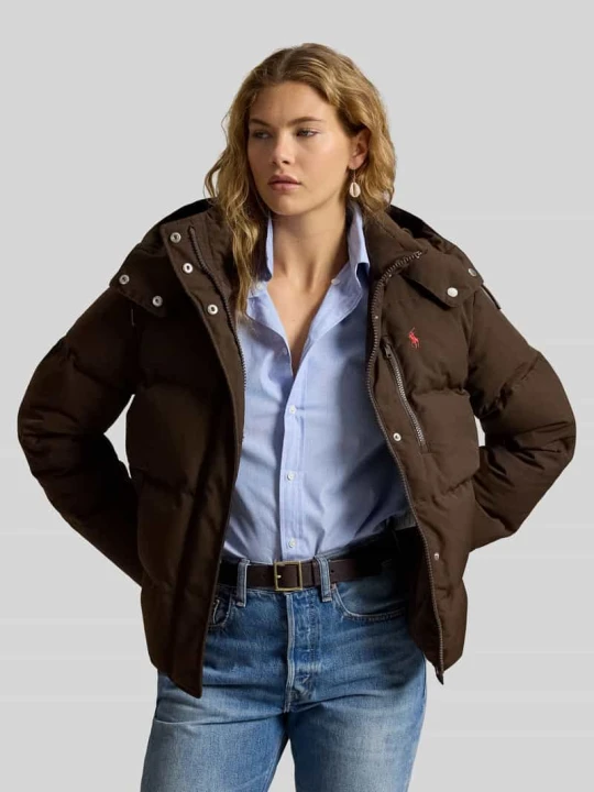 Zdjęcie produktu kurtka pikowana o kroju regular fit z odpinanym kapturem Polo Ralph Lauren Butelkowy zielony
