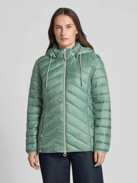 Zdjęcie produktu Kurtka pikowana Regular Fit z odpinanym kapturem s.Oliver Khaki