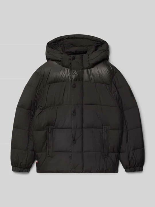 Zdjęcie produktu Kurtka pikowana o kroju regular fit z odpinanym kapturem Tommy Hilfiger Czarny
