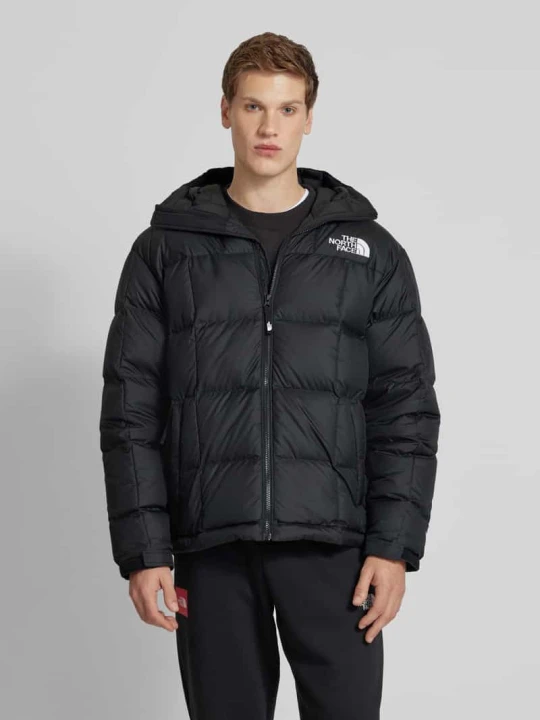Zdjęcie produktu Kurtka puchowa o kroju regular fit z wyhaftowanym logo model ‘LHOTSE’ The North Face Czarny