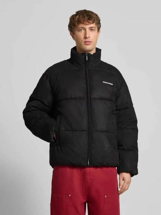 Zdjęcie produktu Kurtka pikowana o kroju regular fit z wyhaftowanym logo model ‘Sidan’ Pegador Czarny