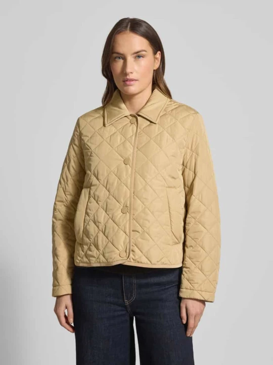 Zdjęcie produktu Kurtka pikowana o kroju regular fit z wykładanym kołnierzem Model 'GELO' Weekend Max Mara Beżowy