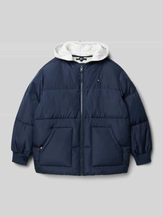 Zdjęcie produktu Kurtka pikowana o kroju regular fit z wypełnieniem puchem i pierzem Tommy Hilfiger Granatowy