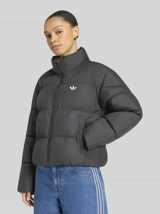 Zdjęcie produktu kurtka pikowana o kroju regular fit ze stójką adidas Originals Czarny