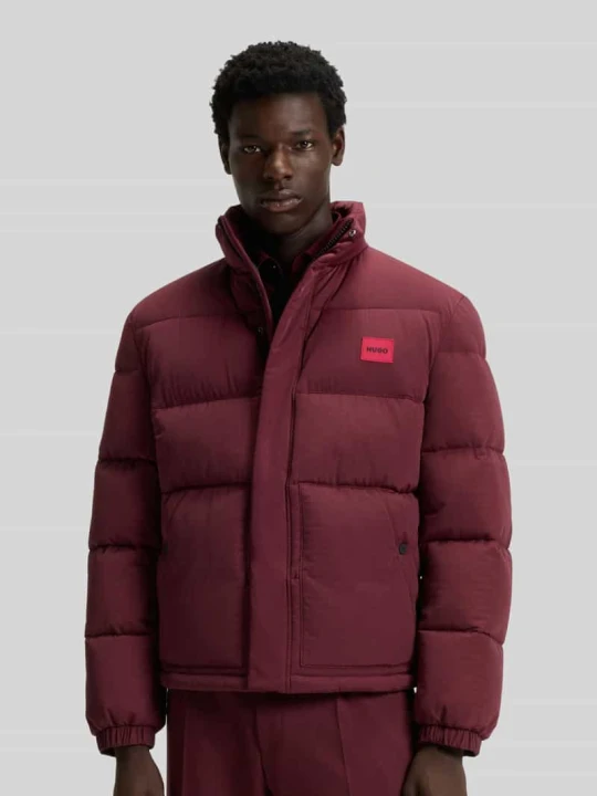 Zdjęcie produktu Kurtka pikowana o kroju regular fit ze stójką model ‘BALTO2541’ Hugo Bordowy