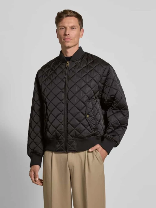 Zdjęcie produktu Kurtka pikowana o kroju regular fit ze stójką model ‘BICOL2541’ Hugo Czarny