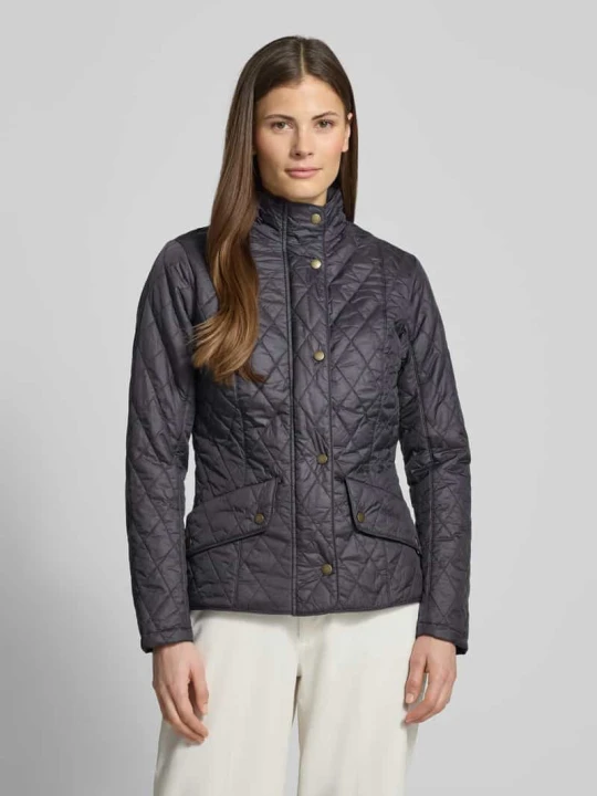 Zdjęcie produktu Kurtka pikowana o kroju regular fit ze stójką model 'FLYWEIGHT' Barbour Granatowy