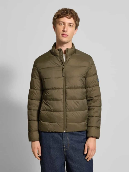 Zdjęcie produktu Kurtka pikowana o kroju regular fit ze stójką Pepe Jeans Oliwkowy