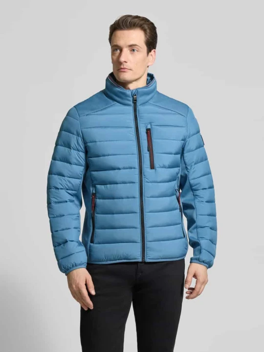 Zdjęcie produktu Kurtka pikowana o kroju regular fit ze stójką Tom Tailor Granatowy