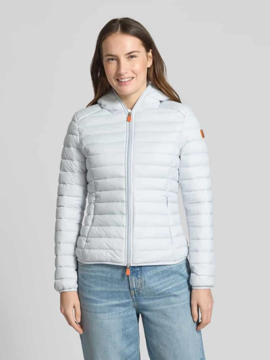 Zdjęcie produktu Kurtka pikowana o kroju slim fit z dwukierunkowym zamkiem błyskawicznym model 'Daisy' Save The Duck Kamienny