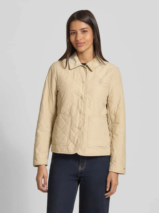 Zdjęcie produktu Kurtka pikowana o kroju slim fit z mieszanki bawełny Tommy Hilfiger Piaskowy
