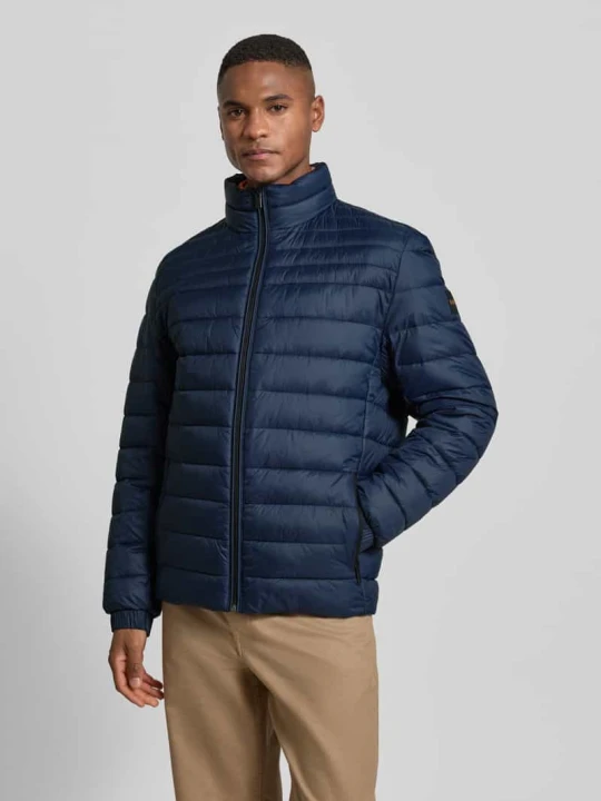 Zdjęcie produktu Kurtka pikowana o kroju slim fit z naszywką z logo model ‘ODEN2’ Boss Granatowy