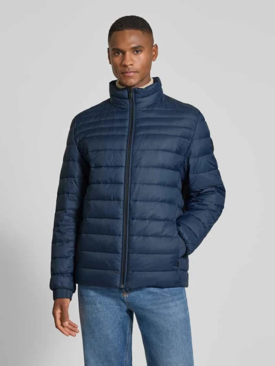 Zdjęcie produktu Kurtka pikowana o kroju slim fit ze stójką model ‘ODEN2’ Boss Granatowy