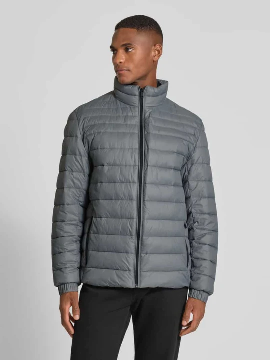 Zdjęcie produktu Kurtka pikowana o kroju slim fit ze stójką model ‘ODEN2’ Boss Antracytowy