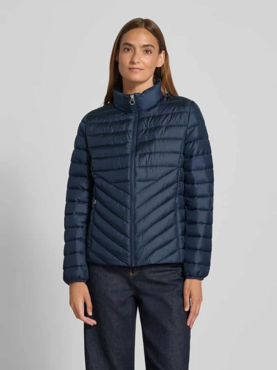 Zdjęcie produktu Kurtka pikowana o kroju slim fit ze stójką s.Oliver Granatowy