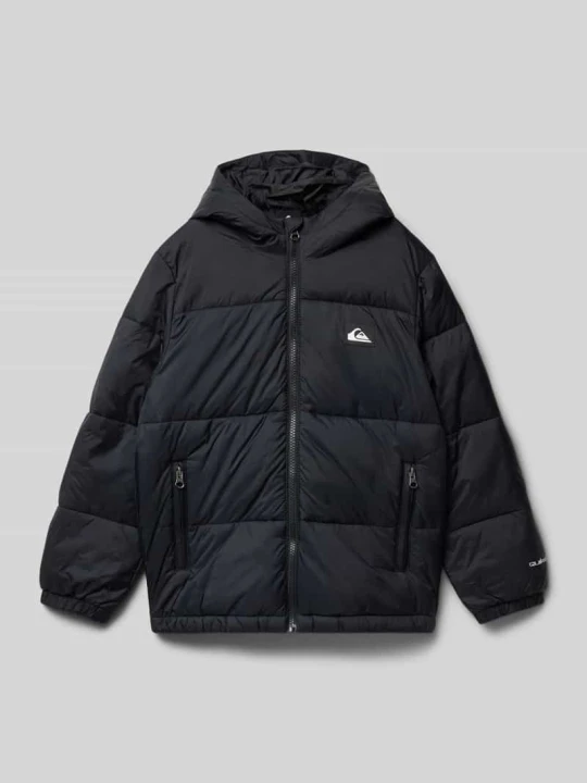 Zdjęcie produktu Kurtka pikowana o ktoju regular fit z aplikacją z logo model ‘Cold Days’ Quiksilver Czarny