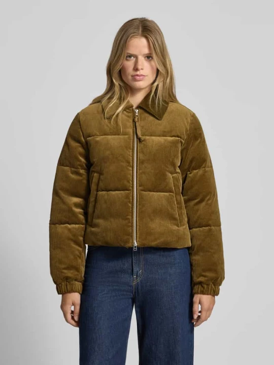 Zdjęcie produktu Kurtka pikowana o pudełkowym kroju ze sztruksu bawełnianego Marc O'Polo Khaki