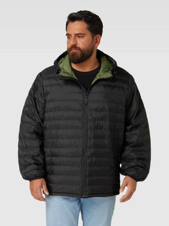 Zdjęcie produktu Kurtka pikowana PLUS SIZE z zamkiem błyskawicznym model ‘BIG PIERCE’ Levi's Czarny