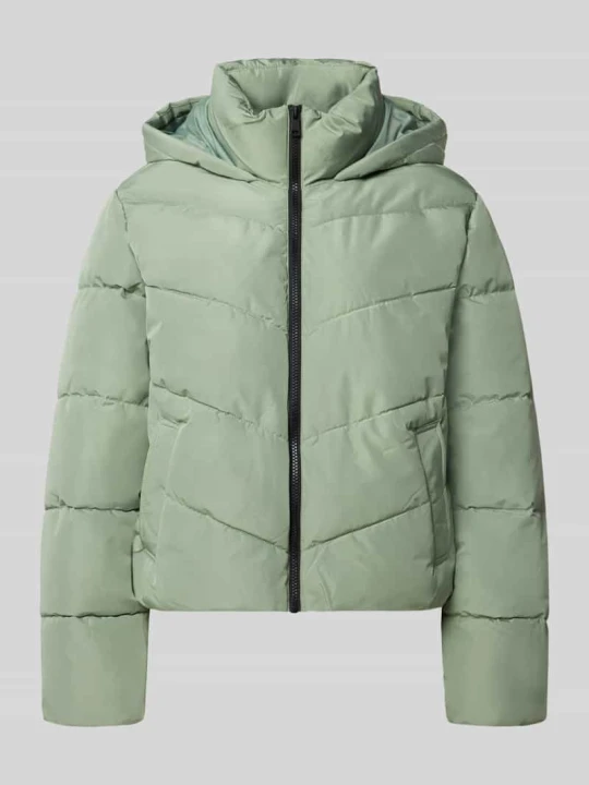 Zdjęcie produktu kurtka pikowana w kroju regular fit z kapturem model 'CLAIR' Only Trzcinowy