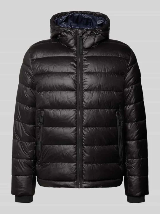 Zdjęcie produktu kurtka pikowana w kroju regular fit z mankietami typu storm model 'BAVENO' Strellson Czarny