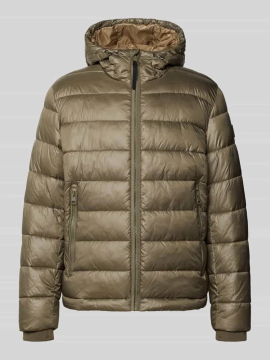 Zdjęcie produktu kurtka pikowana w kroju regular fit z mankietami typu storm model 'BAVENO' Strellson Oliwkowy