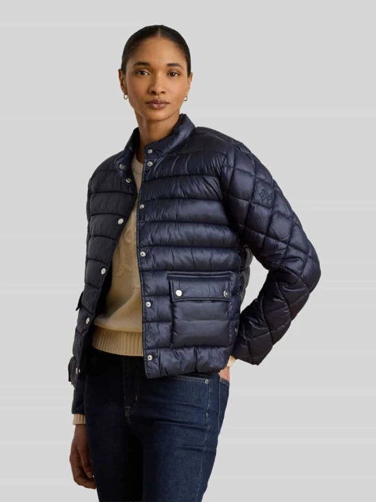 Zdjęcie produktu Kurtka pikowana w kroju regular fit z naszywanymi kieszeniami Lauren Ralph Lauren Granatowy