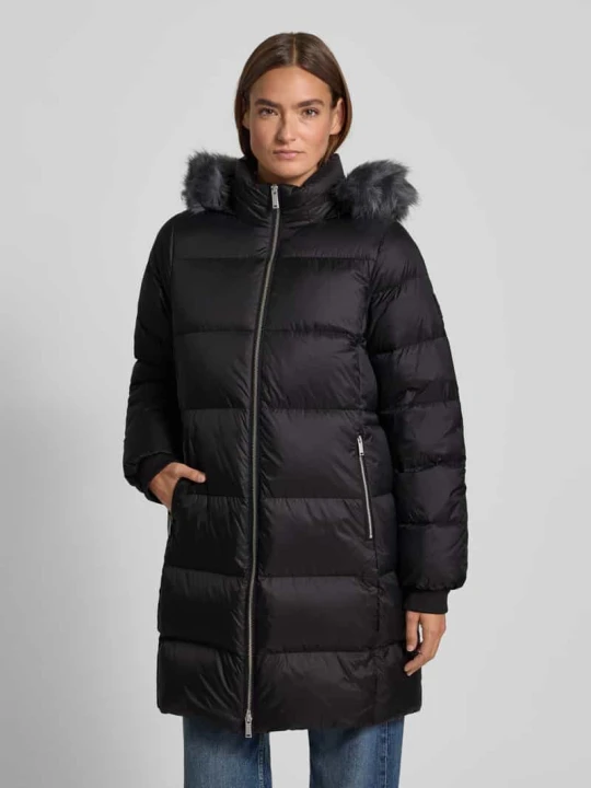 Zdjęcie produktu Płaszcz pikowany o kroju regular fit z zamkiem błyskawicznym dwustronnym Calvin Klein Czarny