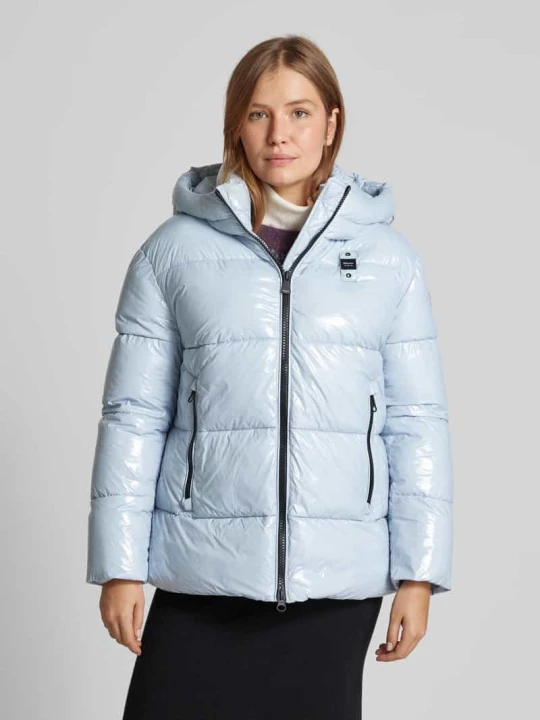 Zdjęcie produktu Kurtka pikowana z detalem z logo Blauer Usa Jasnoniebieski