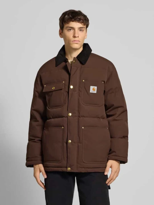 Zdjęcie produktu Kurtka pikowana z detalem z logo model ‘RAYLER’ Carhartt WIP Ciemnobrązowy