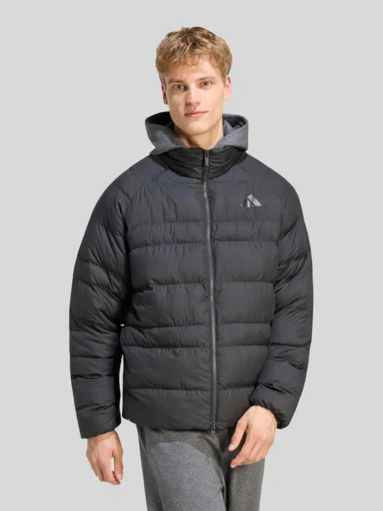 Zdjęcie produktu Kurtka pikowana z kapturem Adidas Czarny