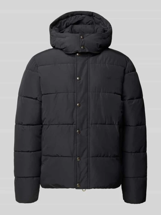 Zdjęcie produktu Kurtka pikowana z kapturem i zamkiem błyskawicznym Superdry Czarny
