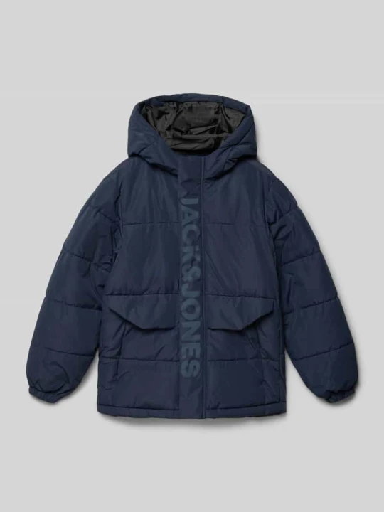 Zdjęcie produktu Kurtka pikowana z kapturem Jack&Jones Granatowy