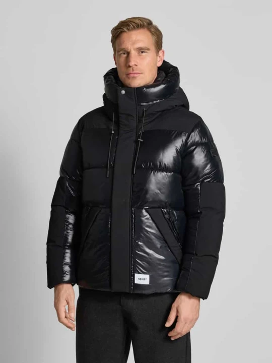 Zdjęcie produktu Kurtka w stylu puffer z kapturem khujo Czarny