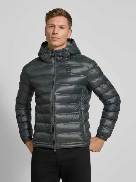 Zdjęcie produktu Kurtka pikowana z kapturem model ‘CHARLES’ Blauer Usa Grafitowy