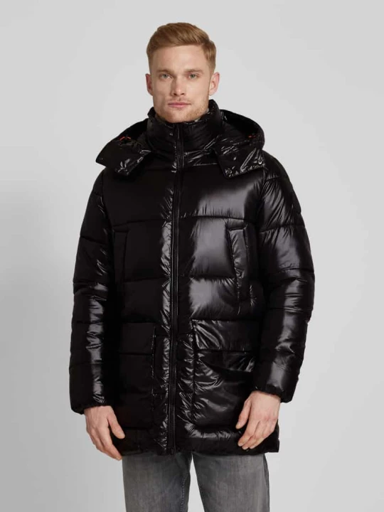 Zdjęcie produktu Kurtka pikowana z kapturem model ‘CHRISTIAN’ Save The Duck Czarny