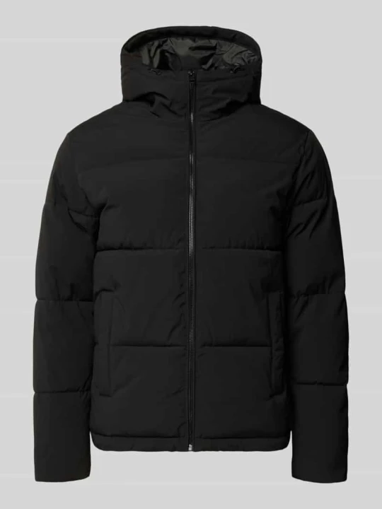 Zdjęcie produktu Kurtka pikowana z kapturem model 'GALAXY' Jack&Jones Czarny