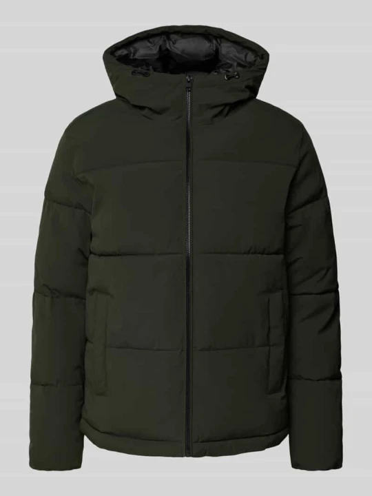 Zdjęcie produktu Kurtka pikowana z kapturem model 'GALAXY' Jack&Jones Oliwkowy