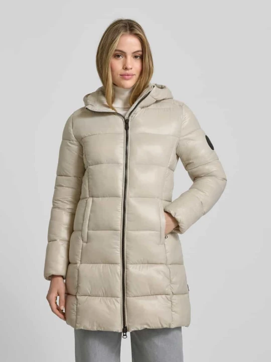 Zdjęcie produktu Kurtka pikowana z kapturem model ‘INES’ Save The Duck Beżowy
