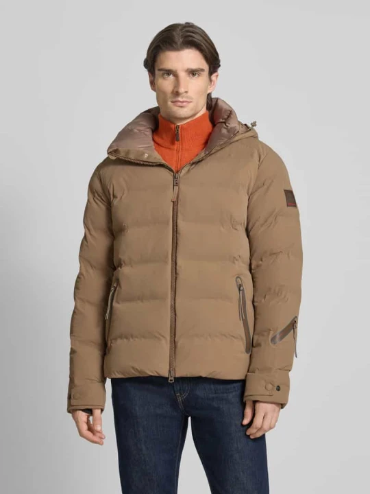 Zdjęcie produktu kurtka w stylu puffer z kapturem model 'LUKA' FIRE + ICE Beżowy