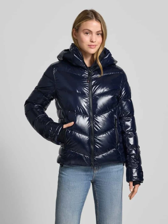 Zdjęcie produktu Kurtka w stylu puffer z kapturem model 'SAELLY2' FIRE + ICE Ciemnoniebieski
