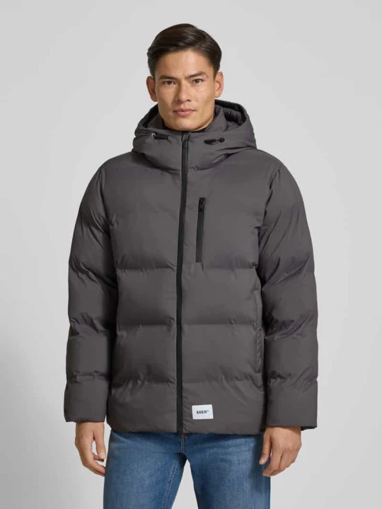 Zdjęcie produktu Kurtka w stylu puffer z kapturem model 'Silas' khujo Antracytowy