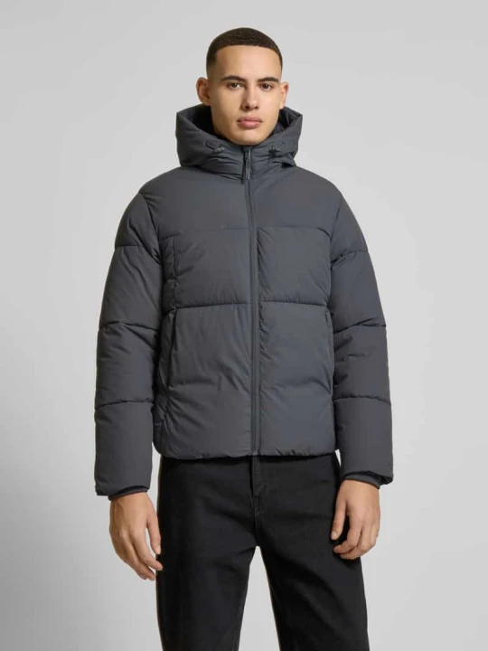 Zdjęcie produktu Kurtka w stylu puffer z kapturem model 'VESTERBRO' Jack&Jones Antracytowy