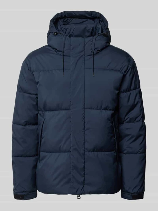 Zdjęcie produktu Kurtka pikowana z kapturem Pepe Jeans Jeansowy niebieski