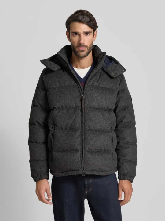 Zdjęcie produktu Kurtka pikowana z kapturem Polo Ralph Lauren Ciemnoszary