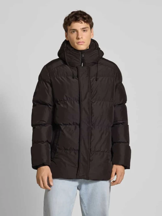 Zdjęcie produktu Kurtka pikowana z kapturem Superdry Czarny