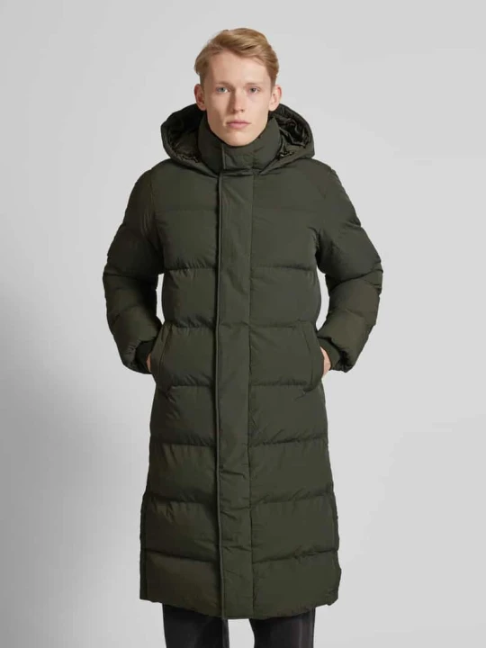 Zdjęcie produktu Kurtka pikowana z kapturem Superdry Oliwkowy